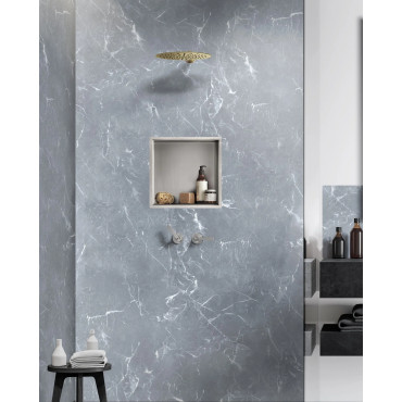 Niche de douche en inox brossée mat – Design et moderne