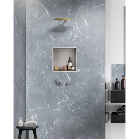 Niche de douche en inox brossée mat – Design et moderne