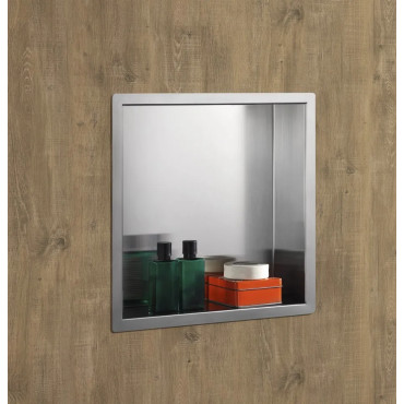 Niche de douche en inox brossée mat – Design et moderne 2