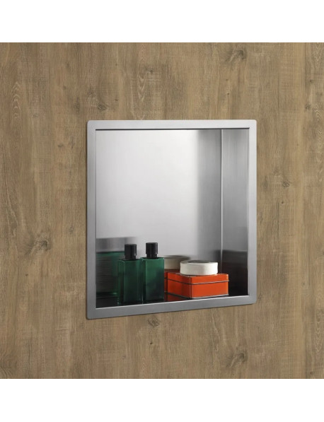 Niche de douche en inox brossée mat – Design et moderne