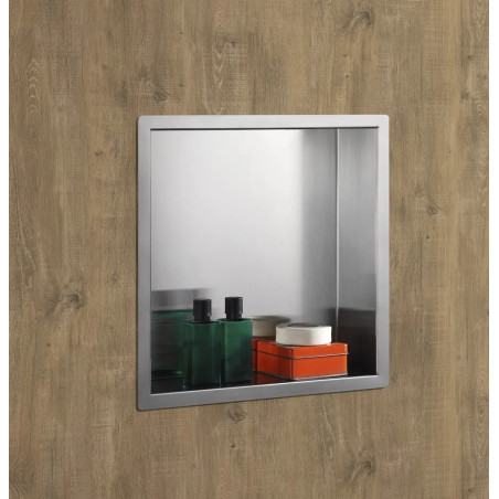 Niche de douche en inox brossée mat – Design et moderne