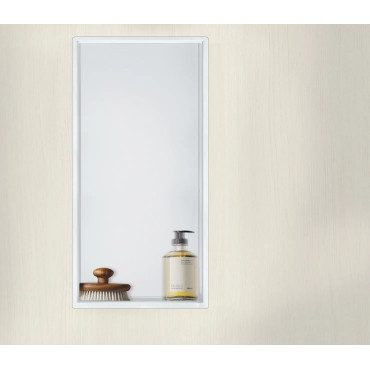 Niche de douche en inox laquée blanche – Design et moderne 2