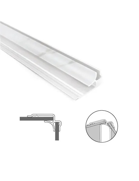 Profilé d'angle rentrant - Étanche et design