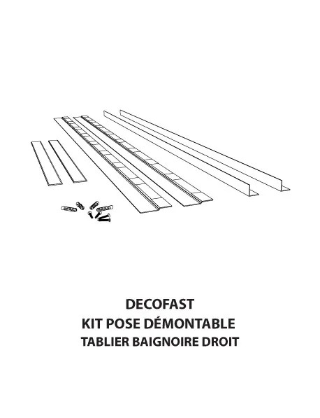 Décofast kit pose tablier baignoire droit – Qualité