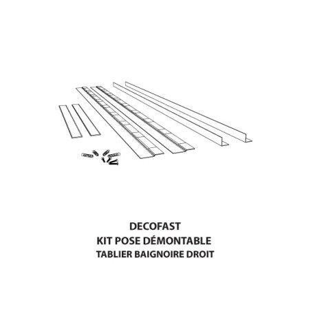 Décofast kit pose tablier baignoire droit – Qualité