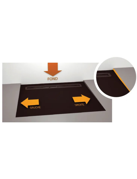 Profilé linéal inox en biseau pour liaison sol/sol - Qualité