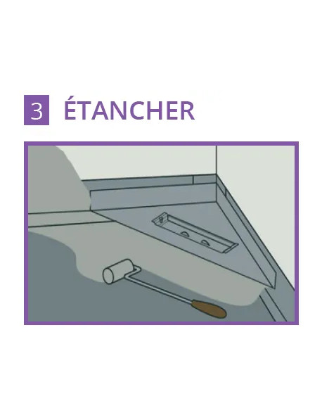 Caniveau d'angle inox Solusec - Qualité