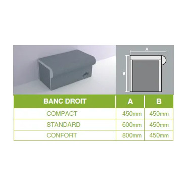 Banc ATIKA - étanche et esthétique 2