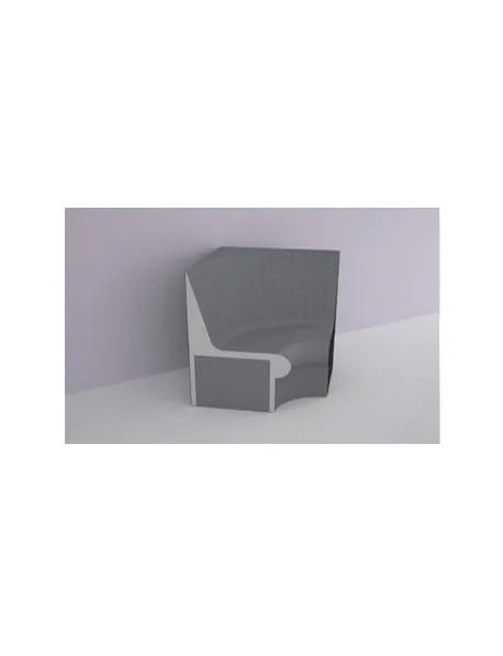 Banc ATIKA avec dossier angle - étanche et esthétique