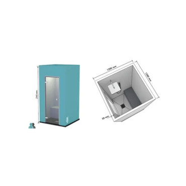 Cabine KOUTOUBIA 1200x1200 - étanche