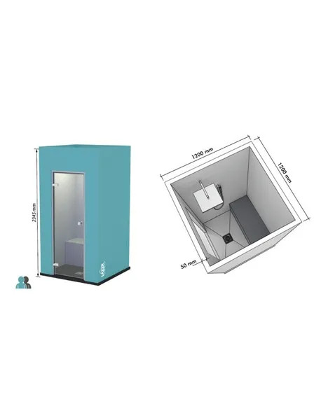 Cabine KOUTOUBIA 1200x1200 - étanche