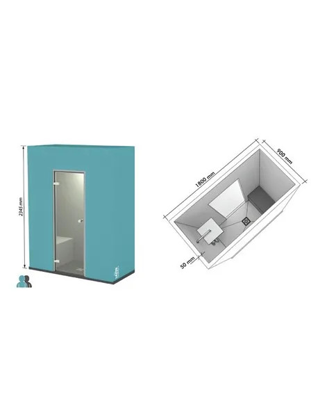 Cabine KASBA 1800x900 - étanche