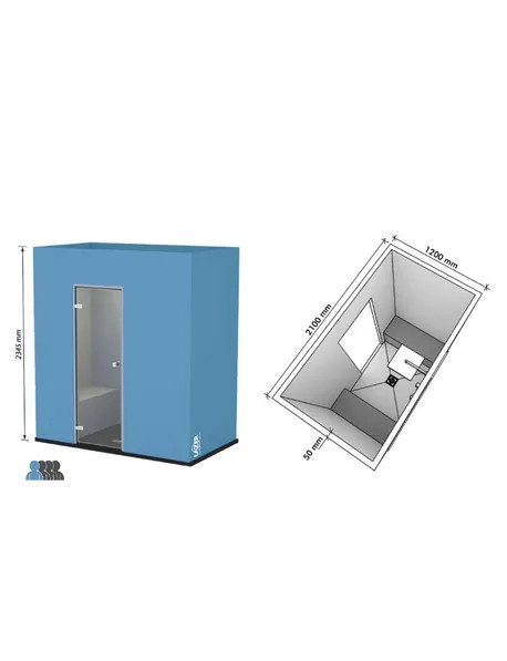 Cabine SALAH 2100x1200 - étanche