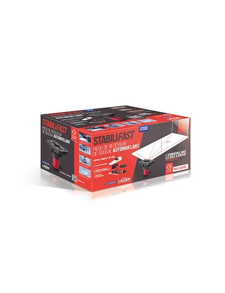 Stabilifast - Pieds de receveur avec réhausse ajustable