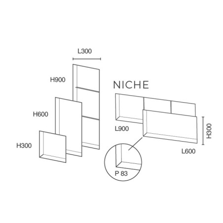 Niche de douche en inox brossée mat – Design et moderne