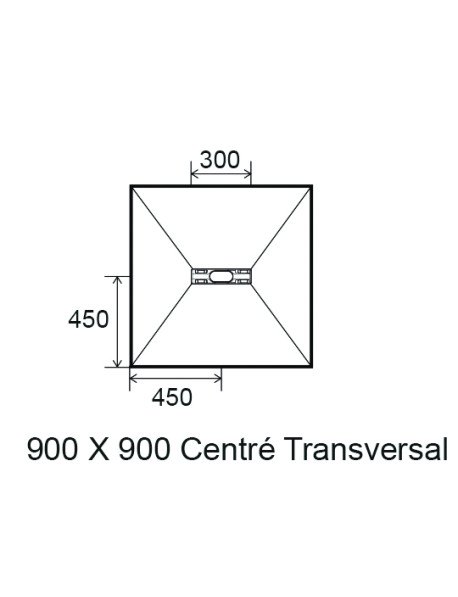 Panodur linéal mini avec siphon - Design et écoulement linéal