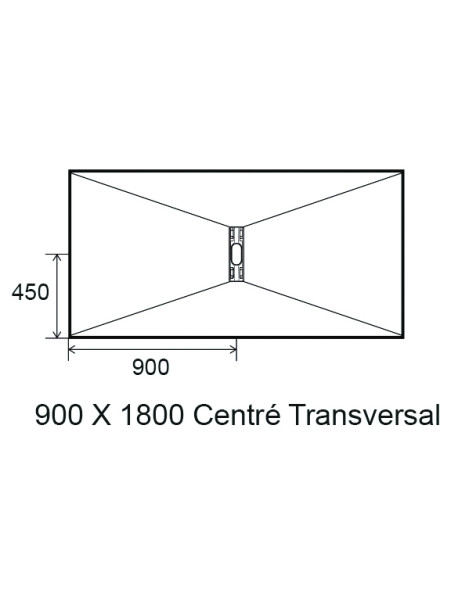 Panodur linéal mini avec siphon - Design et écoulement linéal