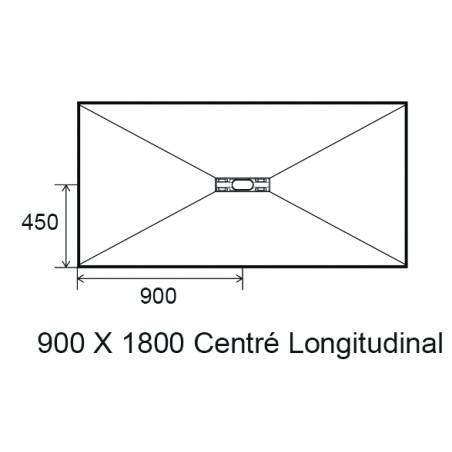 Panodur linéal mini avec siphon - Design et écoulement linéal