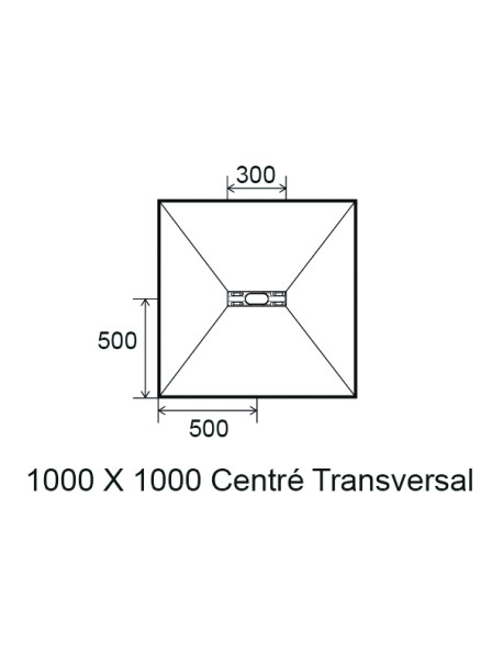 Panodur linéal mini avec siphon - Design et écoulement linéal