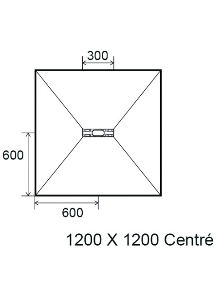 Panodur linéal mini avec siphon - Design et écoulement linéal