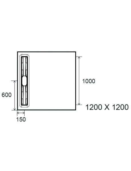 Panodur intégral linéal avec siphon Rotaslim - Qualité écoulement linéal