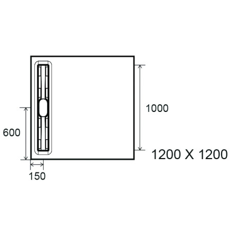 Panodur intégral linéal avec siphon Rotaslim - Qualité écoulement linéal