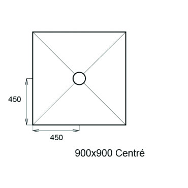 Receveur avec pente pour siphon Linodouche - étanche 2