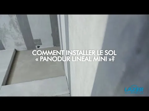 COMMENT INSTALLER LE RECEVEUR DE DOUCHE PRÊT A CARRELER PANODUR LINEAL MINI ?